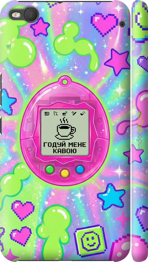 3D пластиковый матовый чехол Y2K Aesthetic Retro Pet: Годуй мене кавою для HTC One X9 - 6784m-783 изображение 