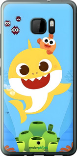Силиконовый чехол Бейби Шарк для HTC U Ultra - 6303u-833 изображение 