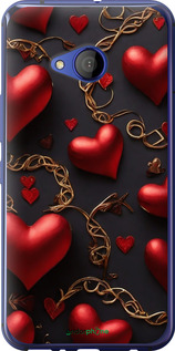 Силиконовый чехол Сердечки для HTC U11 Life - 5831u-1385 изображение 