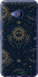 Силіконовий чехол Celestial Harmony: Sun & Moon Gold Mystic Pattern для HTC U11 Life - 6778u-1385 изображение 
