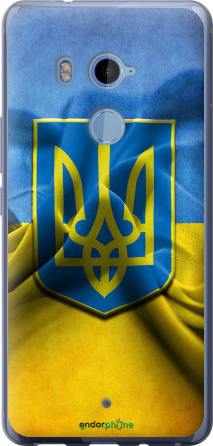 

Силіконовий чохол "Прапор та герб України" для HTC U11 Plus, Блакитний