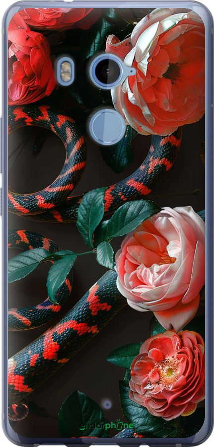 

Силіконовий чохол "Floran Snake" для HTC U11 Plus, Червоний