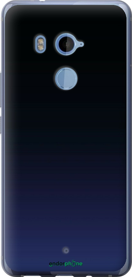 Силіконовий чехол Градієнт у темно-синьому стилі для HTC U11 Plus - 6542u-1363 изображение 