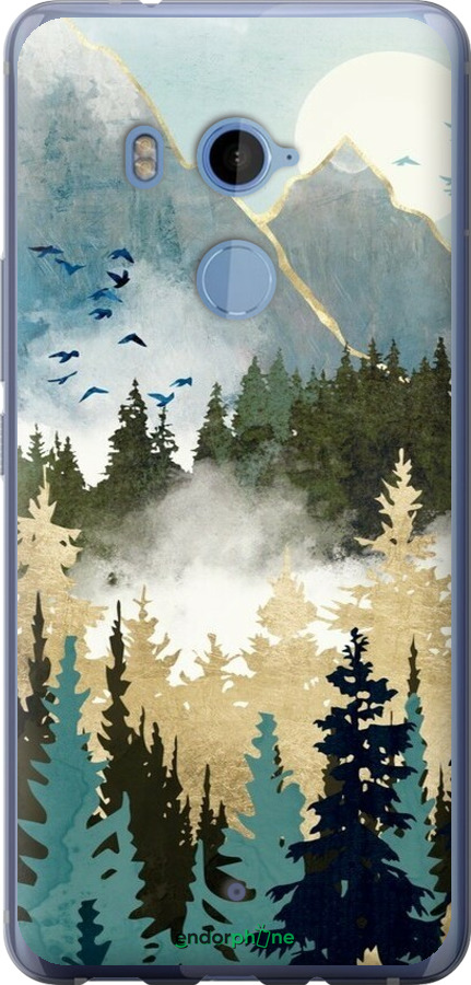 Силіконовий чехол Із зображенням лісового пейзажу для HTC U11 Plus - 6548u-1363 изображение 