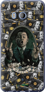 Силіконовий чехол Волк с валл стрит для HTC U11 - 6287u-1007 изображение 