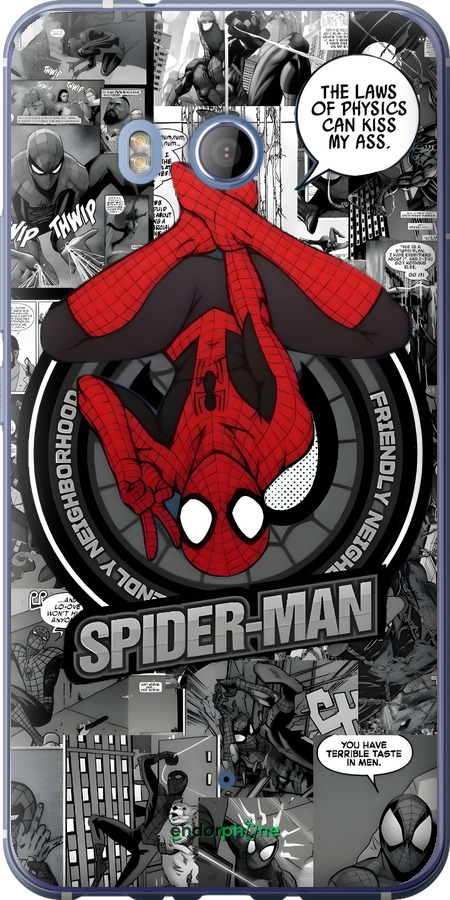 Силиконовый чехол Человек паук для HTC U11 - 6279u-1007 изображение 