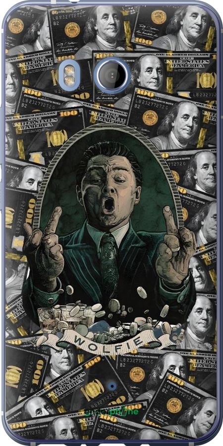 Силіконовий чехол Волк с валл стрит для HTC U11 - 6287u-1007 изображение 