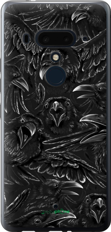 Силіконовий чехол Вороня лють для HTC U12 Plus - 6474u-1712 изображение 