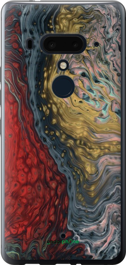 Силиконовый чехол С изображением абстрактной живописи для HTC U12 Plus - 6530u-1712 изображение 