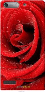 Силиконовый чехол Красная роза для Huawei Ascend G6 - 529u-367 изображение 