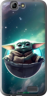 Силиконовый чехол Малышь йода для Huawei Ascend G7 - 6294u-147 изображение 