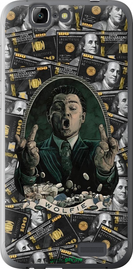 Силиконовый чехол Волк с валл стрит для Huawei Ascend G7 - 6287u-147 изображение 