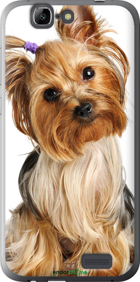 

Силіконовий чохол "Йоркширський тер'єр із хвостиком" для Huawei Ascend G7, Коричневий