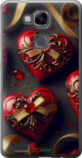 Силіконовий чехол Сердечки v4 для Huawei Ascend Mate 7 - 5834u-140 изображение 