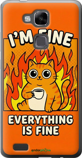 Силиконовый чехол 'Funny Cat' для Huawei Ascend Mate 7 изображение 5