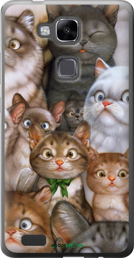

Силіконовий чохол "Коти" для Huawei Ascend Mate 7