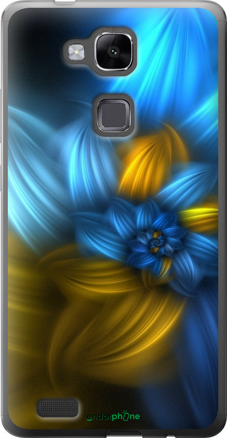 

Силіконовий чохол "Візерунок 46" для Huawei Ascend Mate 7, Синій