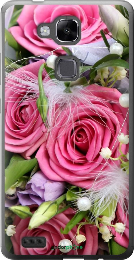 

Силіконовий чохол "Ніжність" для Huawei Ascend Mate 7, Рожевий