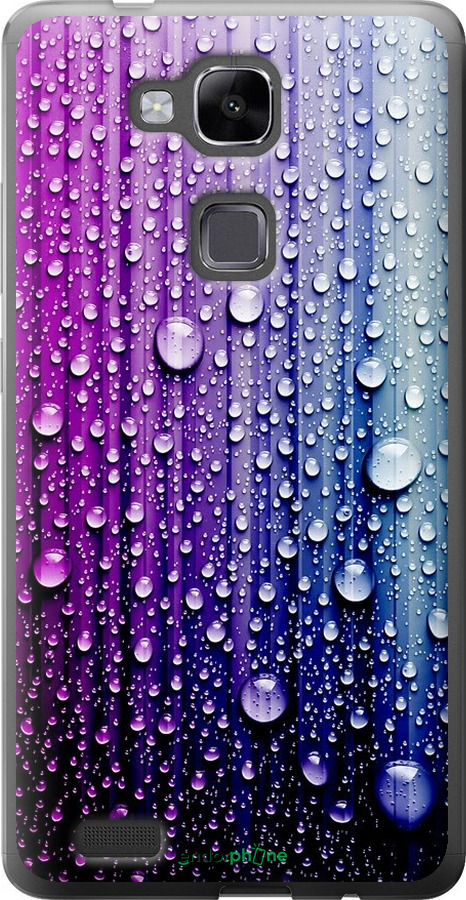 

Силіконовий чохол "Краплини води" для Huawei Ascend Mate 7, Синій