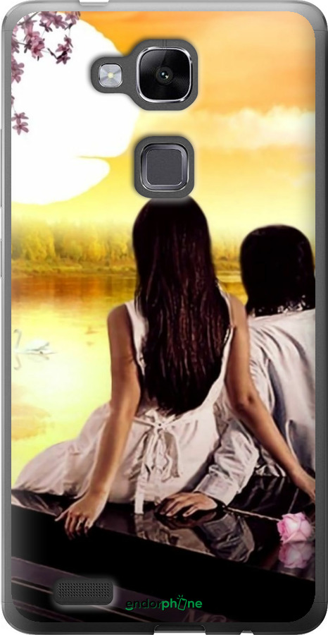 Силиконовый чехол Sunset для Huawei Ascend Mate 7 - 6607u-140 изображение 