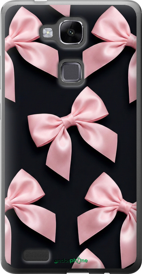 Силиконовый чехол Coquette Ribbons Dark Coquette для Huawei Ascend Mate 7 - 6767u-140 изображение 