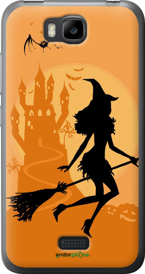 Силіконовий чехол Відьма на мітлі для Huawei Ascend Y5C - 1184u-146 изображение 