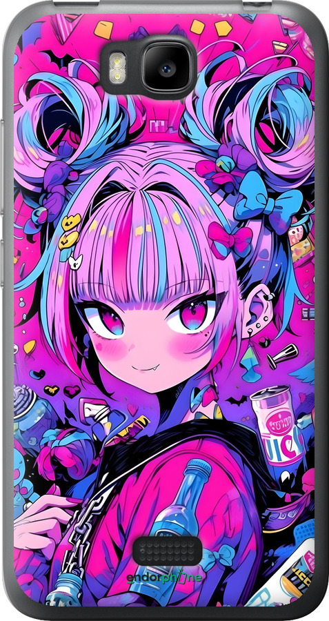 Силиконовый чехол Аниме милаха для Huawei Ascend Y5C - 6314u-146 изображение 