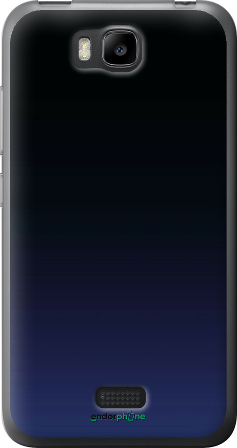 Силиконовый чехол Градиент в тёмно - синем стиле для Huawei Ascend Y5C - 6542u-146 изображение 