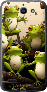 Силіконовий чехол Жабки для Huawei G730 - 5656u-369 изображение 