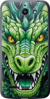 Силіконовий чехол Зелений дракон для Huawei G730 - 5816u-369 изображение 