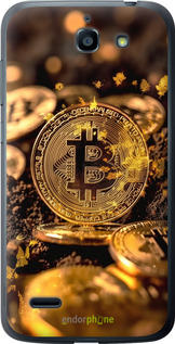 Силіконовий чехол Золота лихоманка біткойна для Huawei G730 - 6089u-369 изображение 