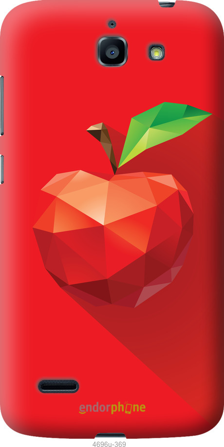 Силіконовий чехол Яблуко для Huawei G730 - 4696u-369 изображение 