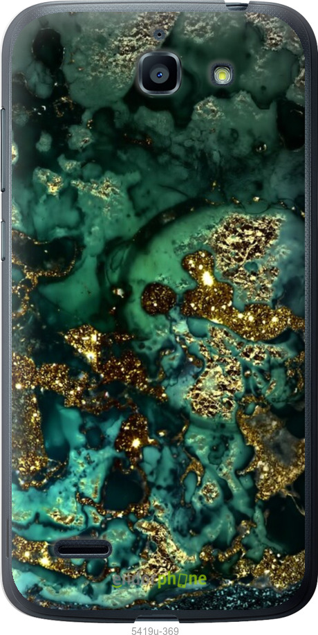 Силіконовий чехол Мармур золото багатство для Huawei G730 - 5419u-369 изображение 