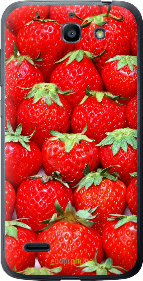Силиконовый чехол Клубника для Huawei G730 - 6020u-369 изображение 