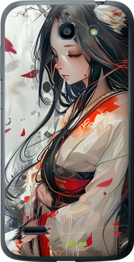 Силіконовий чехол Кіцуне для Huawei G730 - 6073u-369 изображение 