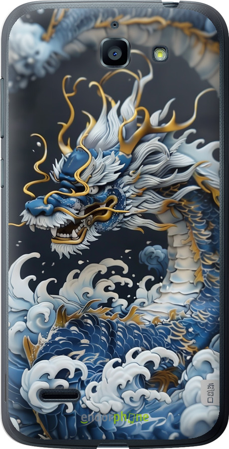 Силиконовый чехол Водяной дракон для Huawei G730 - 6113u-369 изображение 