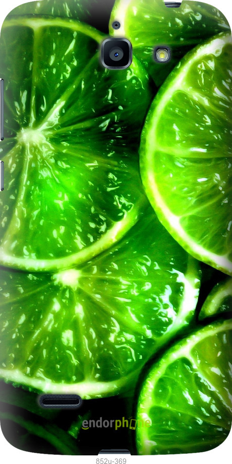 Силіконовий чехол Зелені часточки лимона для Huawei G730 - 852u-369 изображение 