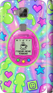 3D пластиковый матовый чехол Y2K Aesthetic Retro Pet: Годуй мене кавою для Huawei G7 Plus - 6784m-952 изображение 