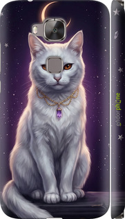 3D пластиковий матовий чехол Mystic White Cat Gothic Dark Purple Gold для Huawei G7 Plus - 6805m-952 изображение 