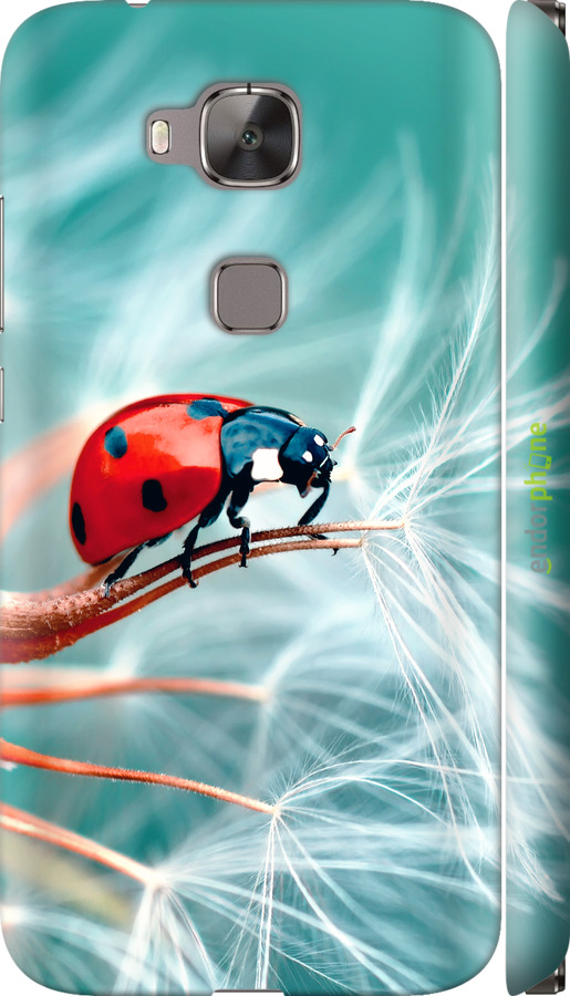 3D пластиковый матовый чехол Божья коровка для Huawei G7 Plus - 6049m-952 изображение 