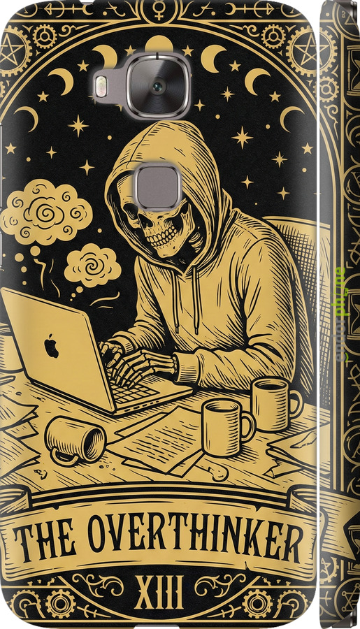 3D пластиковый матовый чехол The Overthinker для Huawei G7 Plus - 6774m-952 изображение 