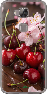 Силіконовий чехол Вишня у шоколаді для Huawei G8 - 6698u-493 изображение 