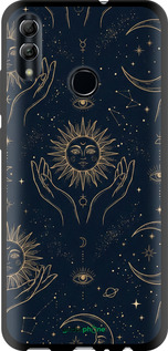TPU чехол Celestial Harmony: Sun & Moon Gold Mystic Pattern для Huawei Honor 10 Lite - 6778b-1618 изображение 