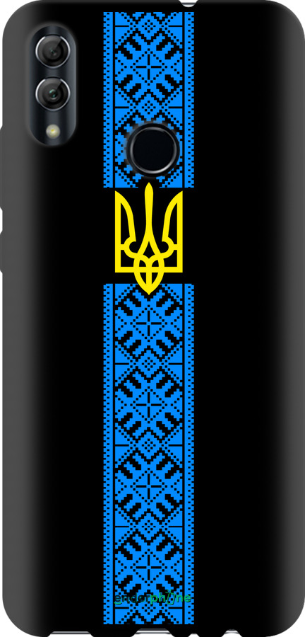 TPU чехол Тризуб в вышиванке для Huawei Honor 10 Lite - 1158b-1618 изображение 