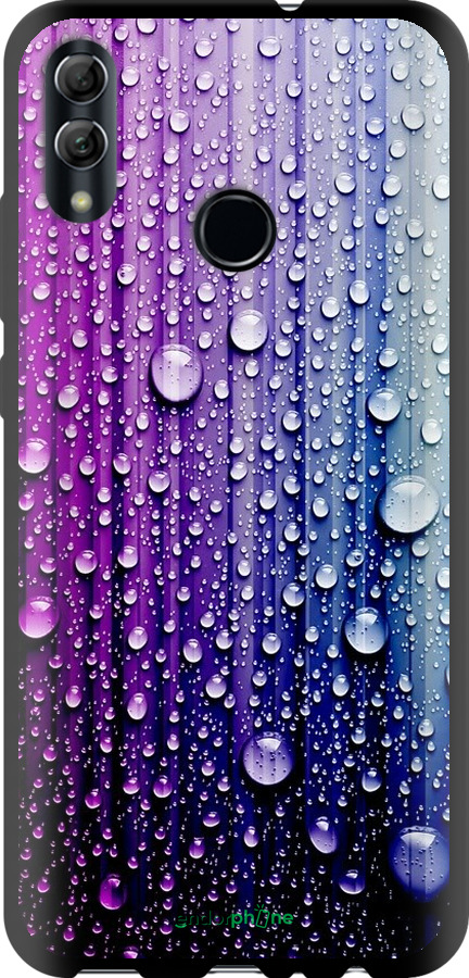 

TPU чорний чохол "Краплини води" для Huawei Honor 10 Lite, Синій