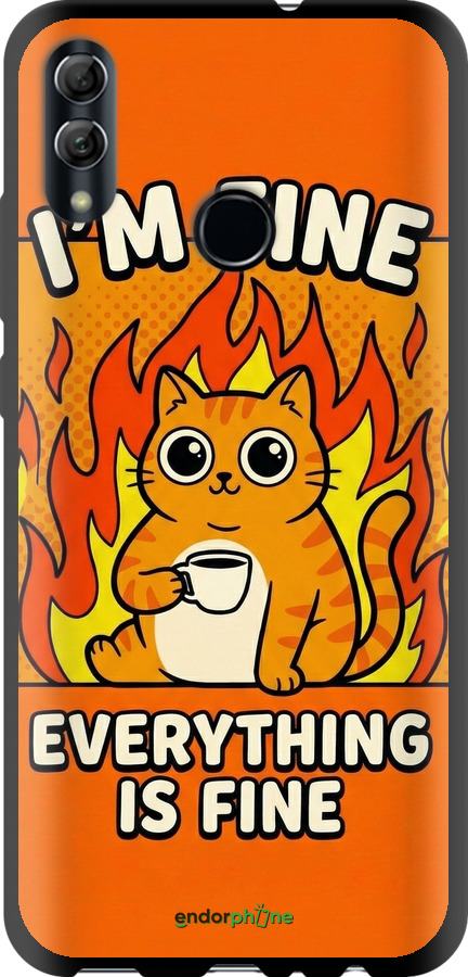 TPU чехол Funny Cat для Huawei Honor 10 Lite - 6786b-1618 изображение 