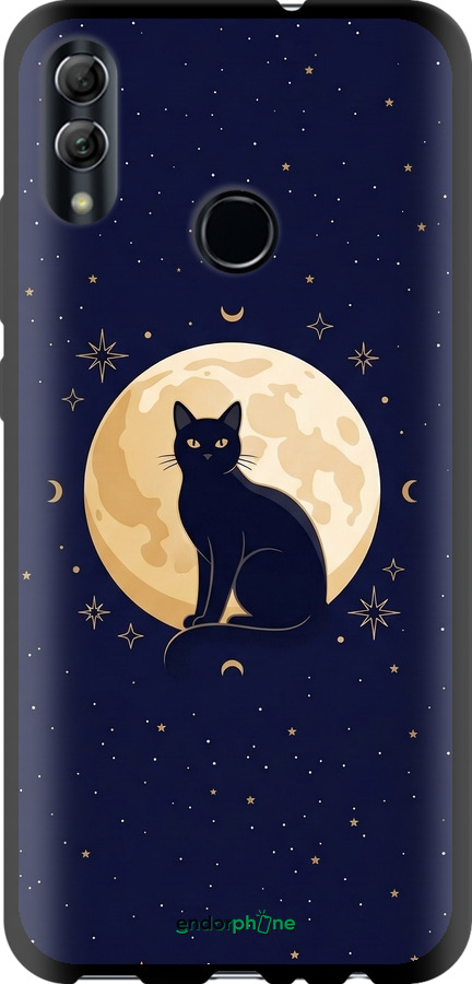 TPU чехол Cute Cat Celestial/Witchy для Huawei Honor 10 Lite - 6787b-1618 изображение 