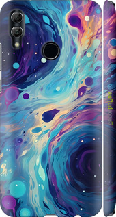 3D пластиковый матовый чехол Арт акварель для Huawei Honor 10 Lite - 6329m-1618 изображение 