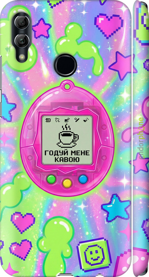 3D пластиковый матовый чехол Y2K Aesthetic Retro Pet: Годуй мене кавою для Huawei Honor 10 Lite - 6784m-1618 изображение 