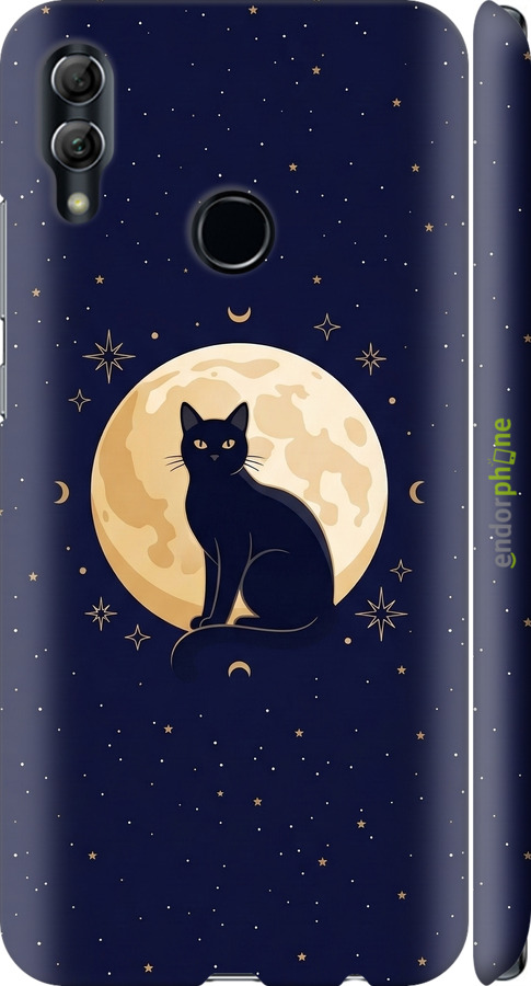 3D пластиковый матовый чехол Cute Cat Celestial/Witchy для Huawei Honor 10 Lite - 6787m-1618 изображение 